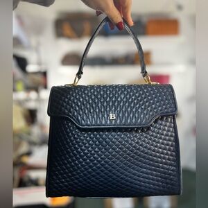 Bally Quilted Top Handle Bag